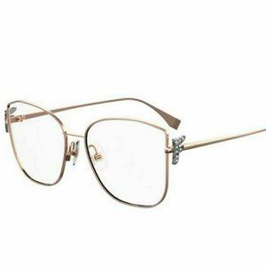 NEW FENDI FF0390 GOLD COPPER AUTHENTIC EYEGLASSES